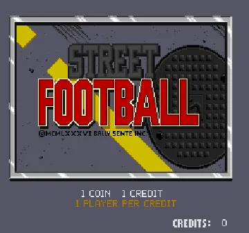 Street Football screen shot title